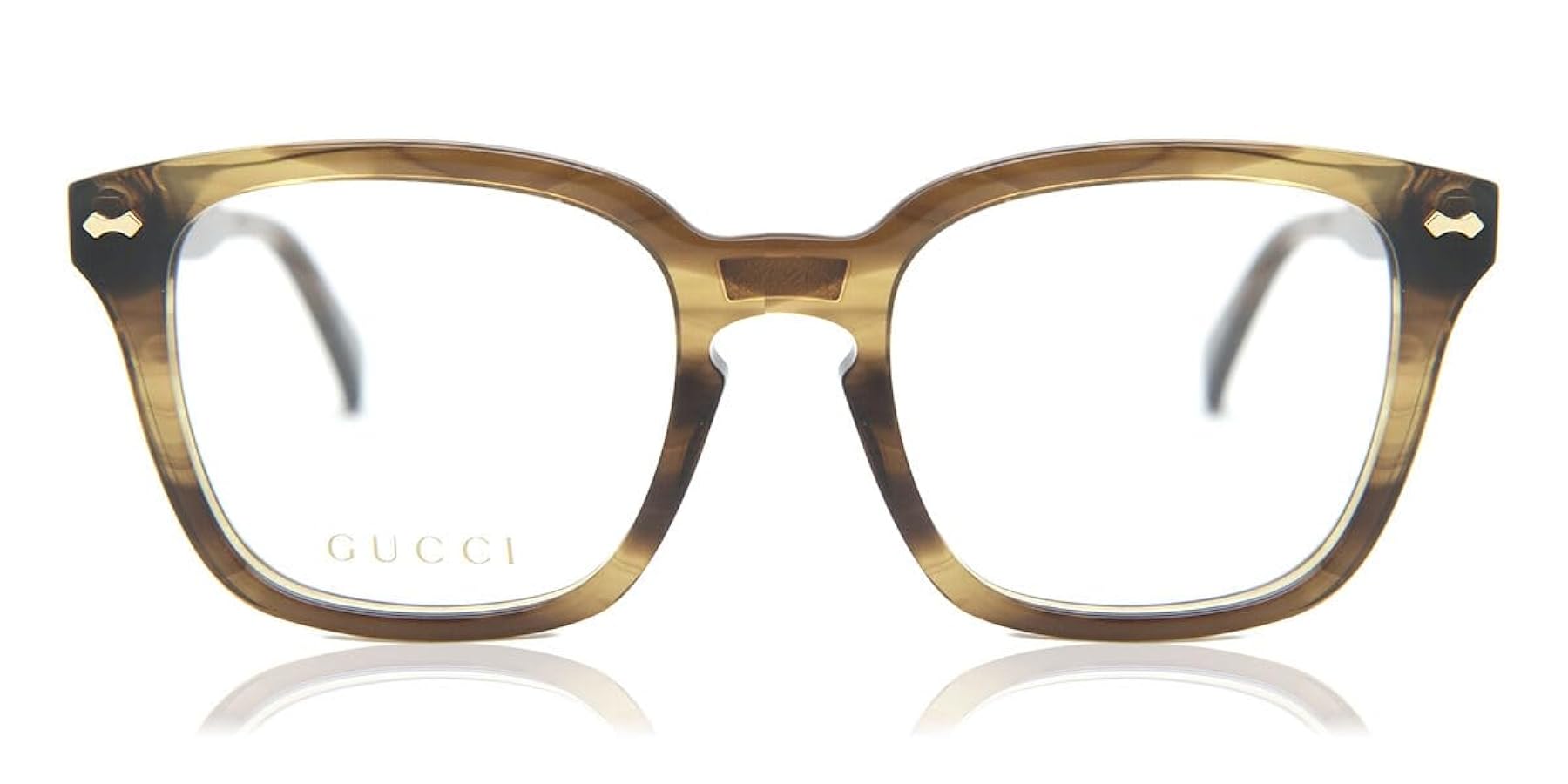 よしよしページ Amazon.com: Gucci Rectangular Eyeglasses GG0184O 010 Brown